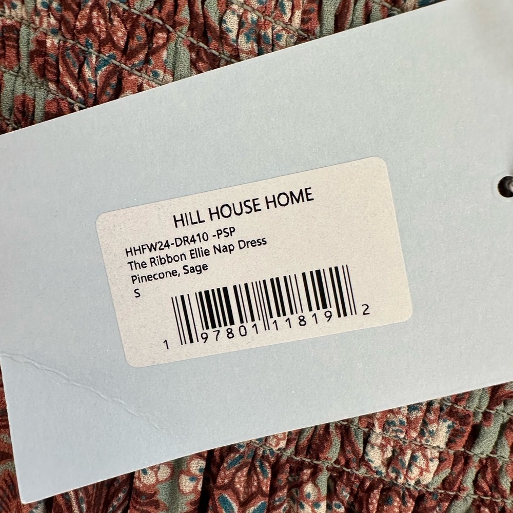 Hill House Ribbon Ellie Nap Dress. Pinecone Sage. S. NWT. - Picture 8 of 9